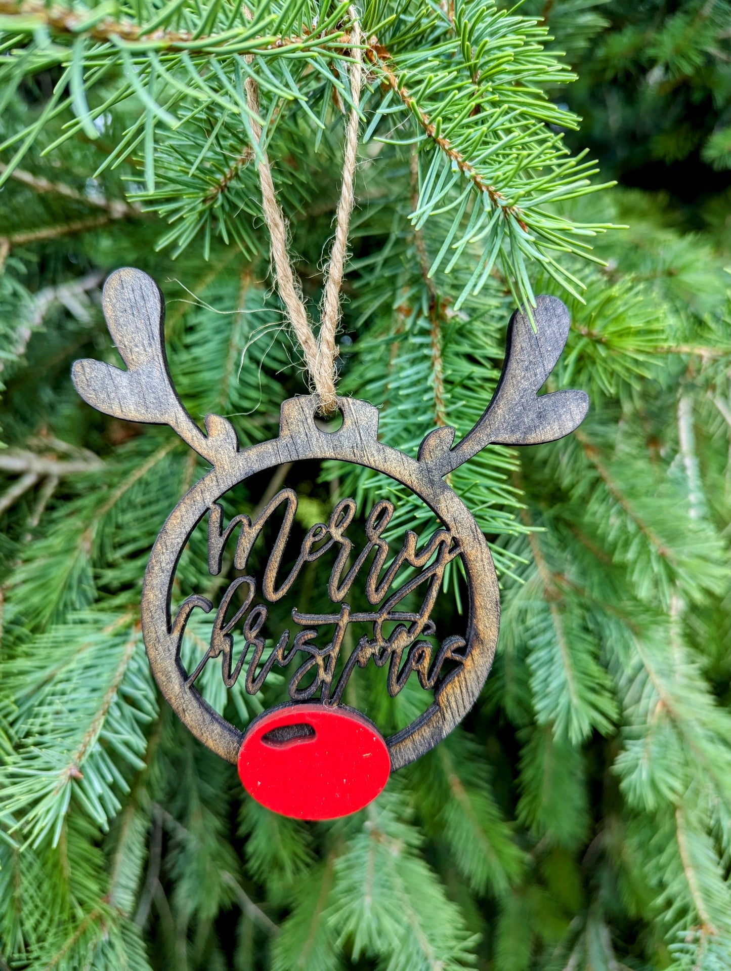 Reindeer Christmas Ornament - Christmas Ornament - Merry Christmas Ornament - Christmas decor - Merry Christmas