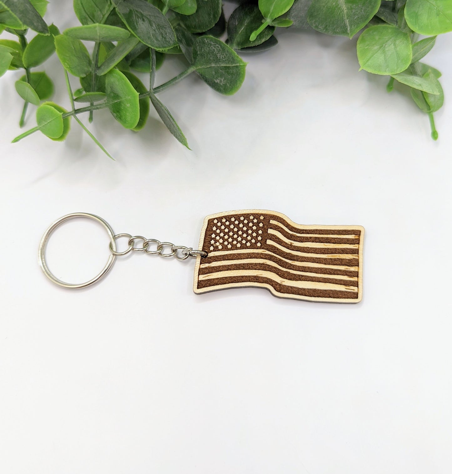 American Flag Key Chain