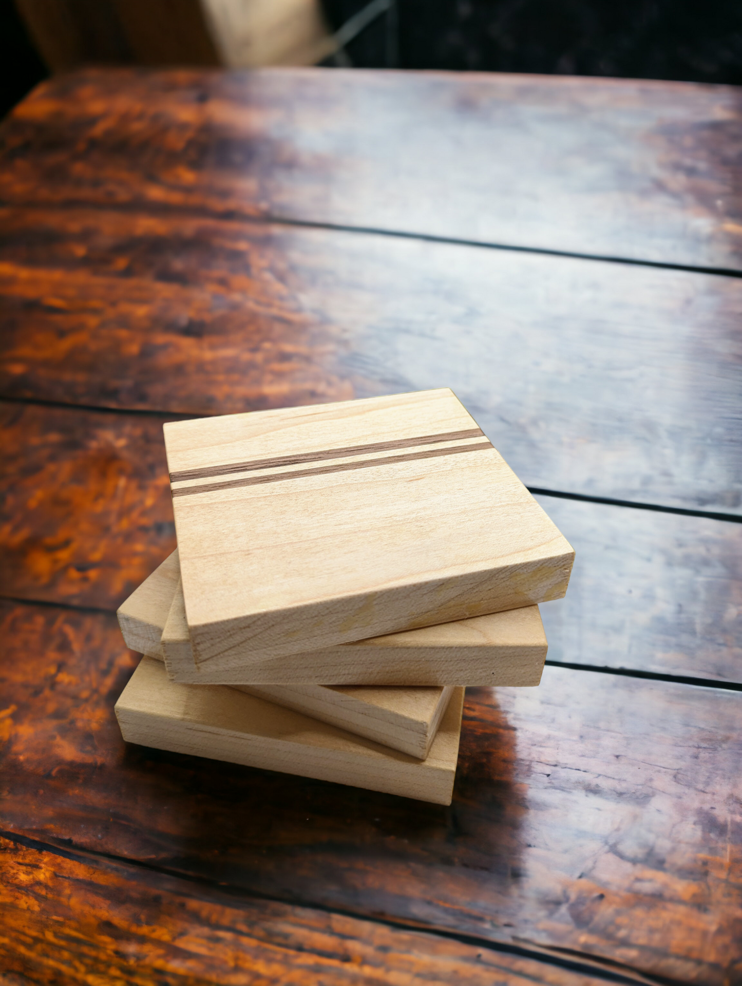 Handcrafted Maple Coasters