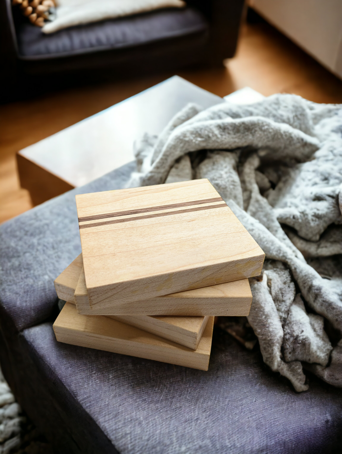 Handcrafted Maple Coasters